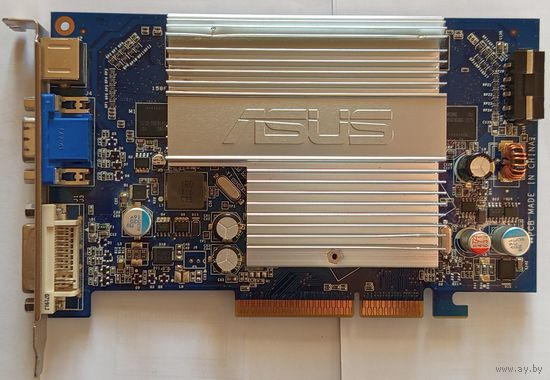 AGP 8X Видеокарта ASUS N7600GS SILENT/HTD/256M/A DDR2 128bit