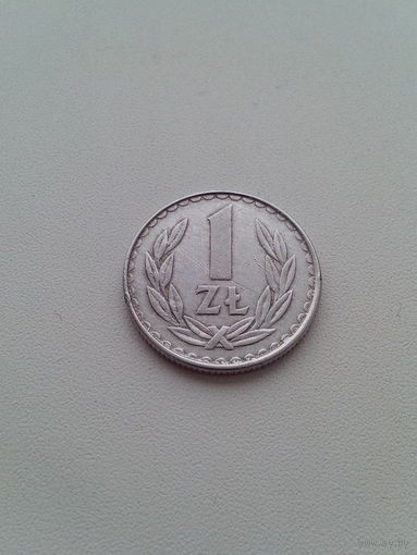 1 злотый 1984 год. Польша.