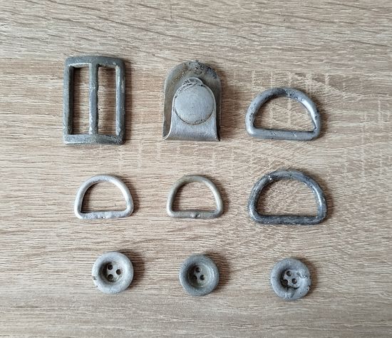Комплект фурнитуры на немецкую сухарную сумку на период ВОВ/WW2