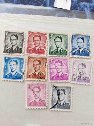Бельгия 1953-57 10 м   король  Бодуэн