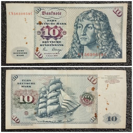 10 марок ФРГ 1980 г.