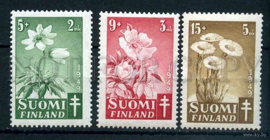 Финляндии. 1949. Флора. Цветы.