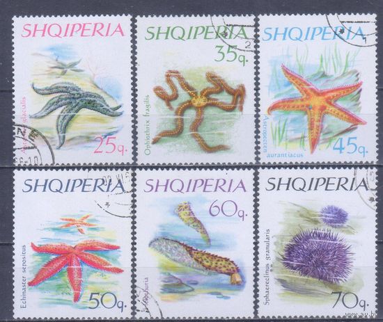 [1345] Албания 1966. Фауна.Морская фауна. Гашеные марки. Кат.гаш.5,5 е.