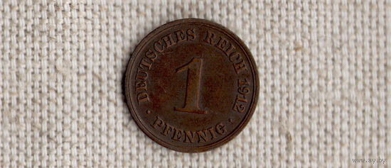 Германия 1 пфенниг 1912 A //FV/