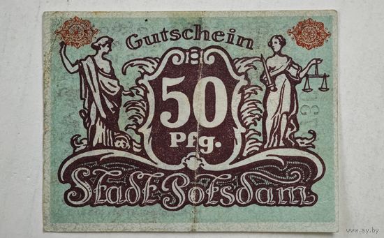 1920 год 50 пфеннигов  Германия