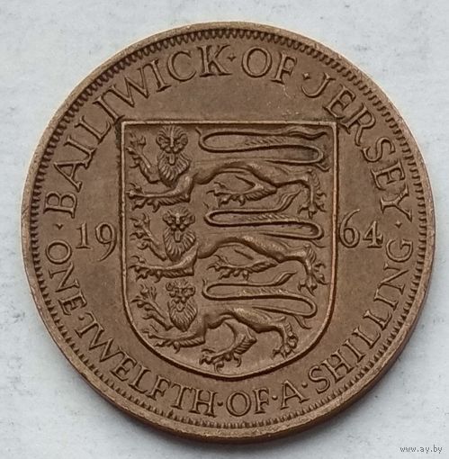 Джерси 1/12 шиллинга 1964 г.