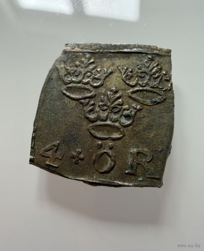 4 Эре  1590.1592 г.  Швеция.  Юхан 3.   СЕРЕБРО