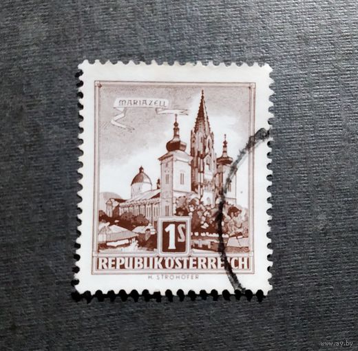 Марка Австрия 1960 год Адхитектура