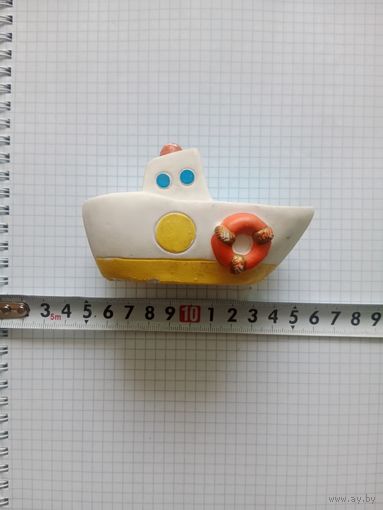 Игрушка резиновая лодочка с пищалкой СССР