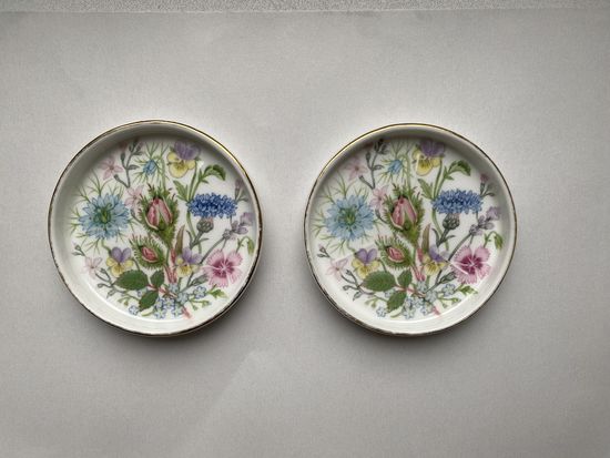 Тарелочки, подставки Wild Tudor, Aynsley, фарфор.