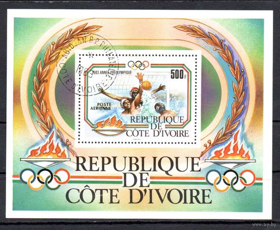 Олимпийские игры в Лос-Анжелесе Кот-д-Ивуар 1983 год 1 блок