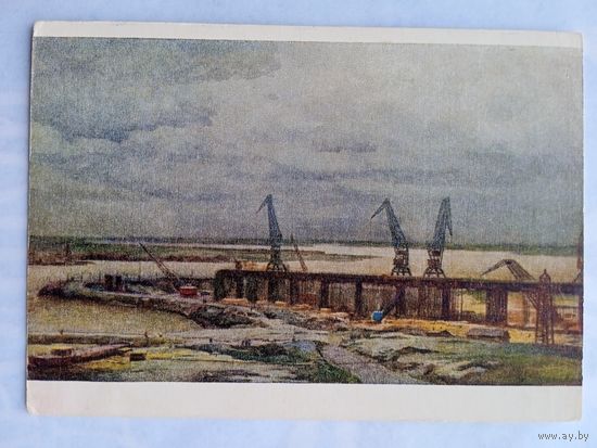1957. Титков. На стройке Обской ГЭС