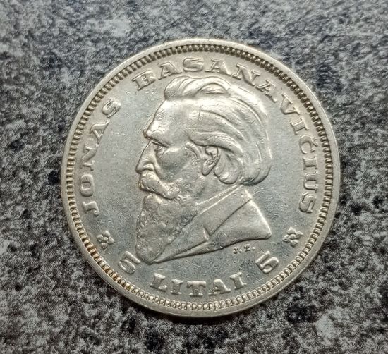 Литва 5 лит 1936 год