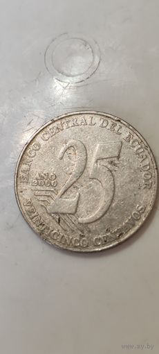 Эквадор 25 сентавос 2000