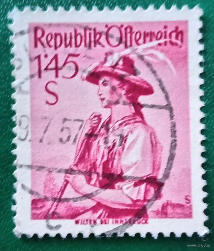 Австрия 1957. Национальные костюмы. Вильтен  Инсбрук