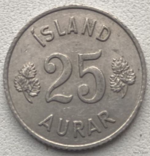 Исландия 25 эйре 1966 г.