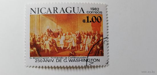 Никарагуа 1982. 250-летию со дня рождения Джорджа Вашингтона 1732-1799