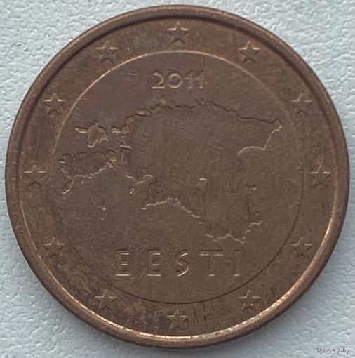 Эстония 5 евроцентов 2011 г.