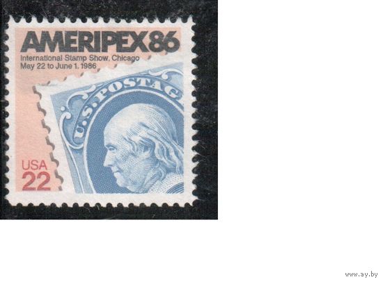 США-1985, (Мих.1753),  * (без клея), Филвыставка(одиночка)
