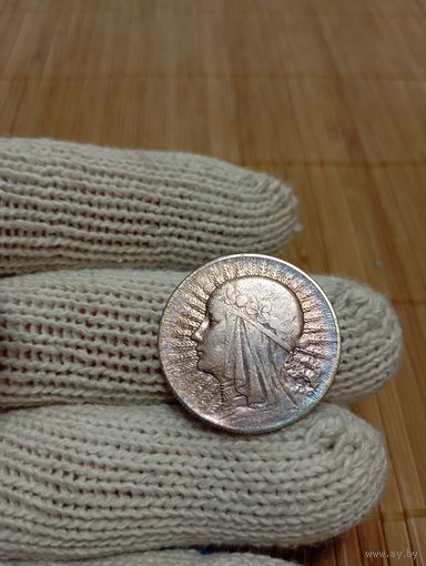 5 ЗЛОТЫХ 1934 Г.,ЯДВИГА,ПОЛЬША!ОТЛИЧНЫЕ!