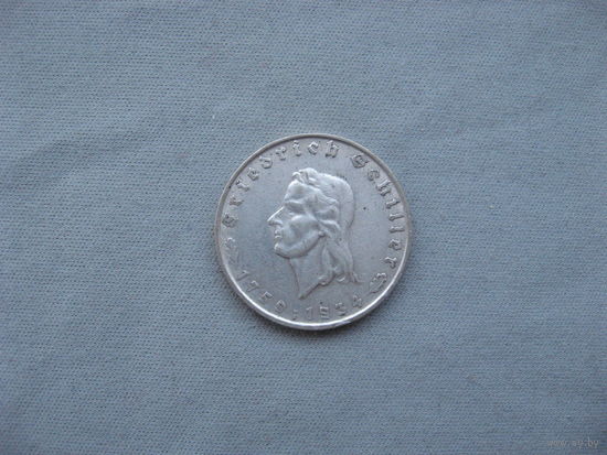 2 марки 1934 год  175 лет со дня рождения Фридриха Шиллера от 1 рубля без МЦ