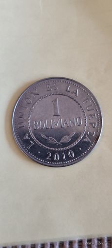 Боливия 1 боливиано 2010