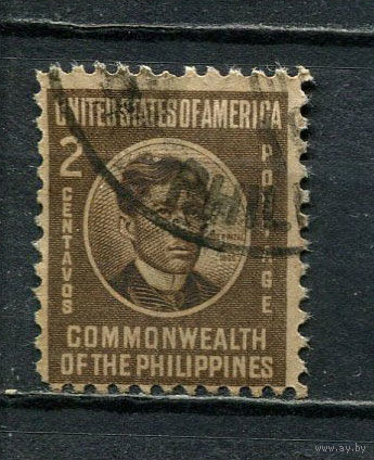 Филиппины (Автономиия в рамках США) - 1946 - Хосе Рисаль 2С - [Mi. 457] - полная серия - 1 марка. Гашеная.  (Лот 14Js)-T25P1