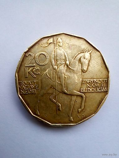 20 крон 1993 г Чехия.