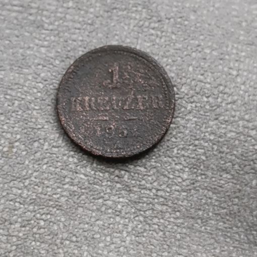 1 крейцер 1851