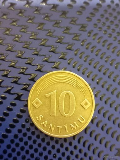10 сантимов. Латвия 1992г.