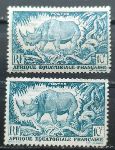 Французская экваториальная Африка 1947г. Французские колонии
