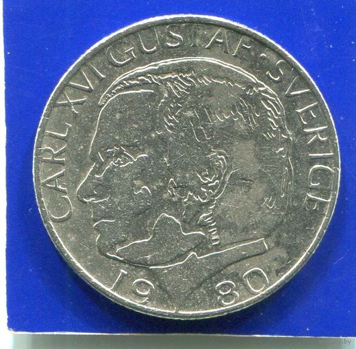 Швеция 1 крона 1980