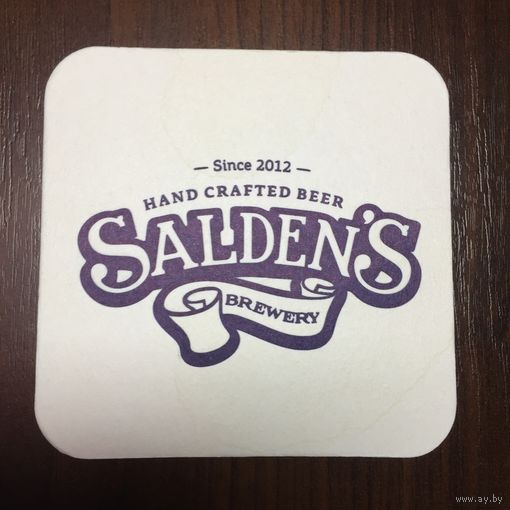 Подставка под пиво "Saldens Brewery" /Тула, Россия/ No 3