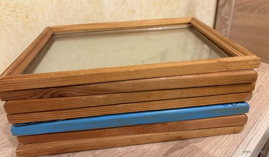 Деревянные фабричные рамки для больших фото