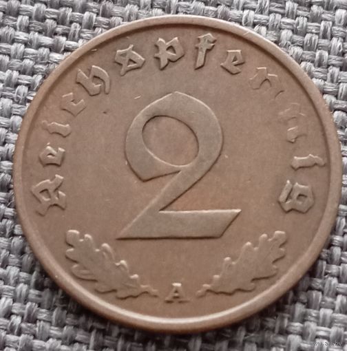 2 рейхспфеннига 1936 А