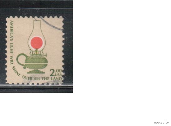 США-1978, (Мих.1370) , гаш. , Стандарт, "Американа", Лампа  (одиночка),