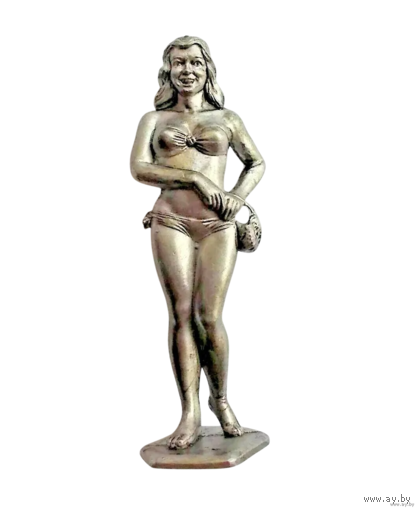 Статуэтка Женщина в бикини Оловянный сплав