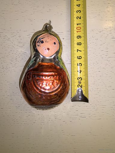 Ёлочная игрушка 50х годов "матрёшка"