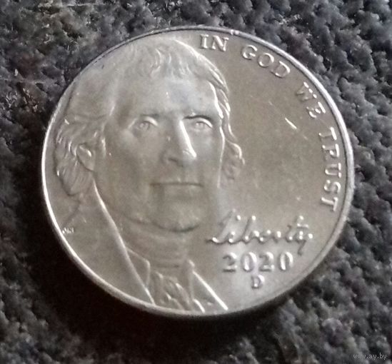 5 центов, США 2020 D