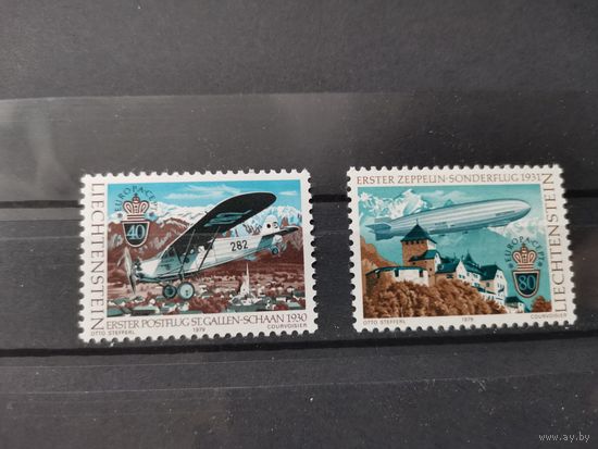 Лихтенштейн 1979г. Марки ЕВРОПА 1979 г. - Почта и телекоммуникации - История почты. Полная серия **