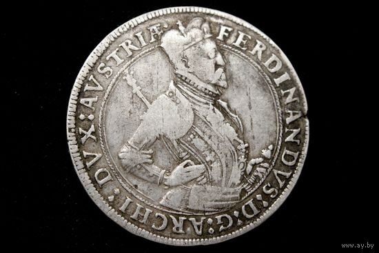 Талер 1584-1595 г. Австрия, Фердинанд. Кабинетная патина!