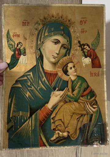 Страстная икона Божией Матери начало 1900-х годов