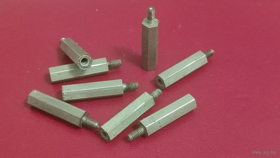 Стойка для печатных плат DA7M4x30.Никелированная латунь.