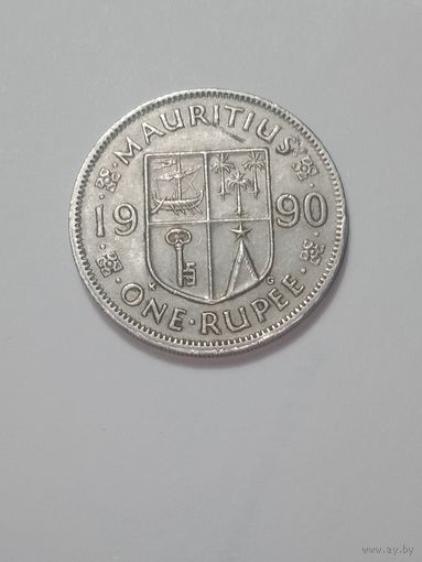 Маврикий 1 рупия 1990 года .