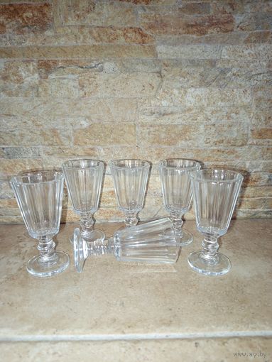 Лафитник рюмка граненая 35 мл  набор 6 штук