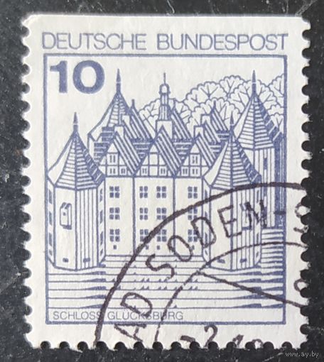 ФРГ 1977 Замок Глюксбург , без зубцов сверху, без клея.
