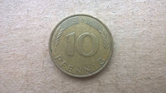 ФРГ - 10 пфеннигов, 1988"D" . (D-54)