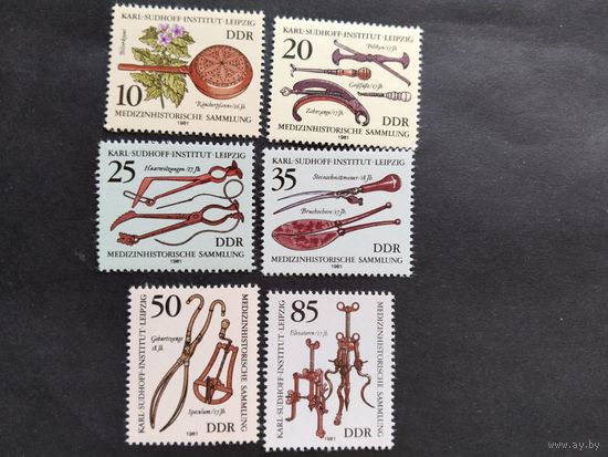 ГДР  1981  6м стар. инструм.