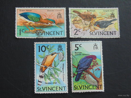 Сент-Винсент 1970 г. Птицы.