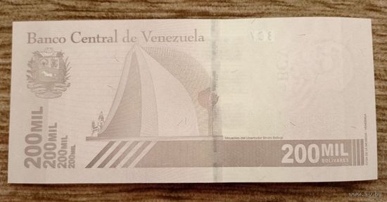 Werty71 Венесуэла 200000 Боливаров 2020 UNC банкнота